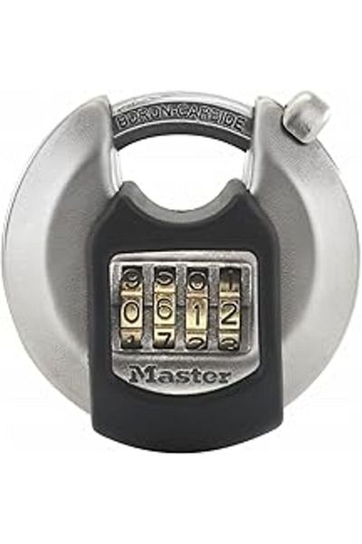 Master Lock Solid Disc Lock [Stainless Steel] [Outdoor] M40Eurdnum - Storage Units, Shed