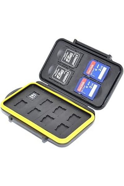 Mu Art Ahşap Jjc Memory Card Case Memory Card Box (8 Micro