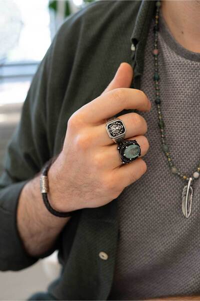 So CHIC... Aslan Figürlü Gümüş Erkek Tasarım Yüzük