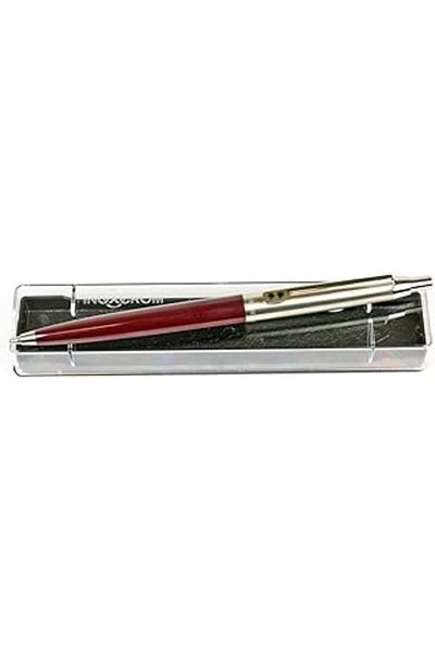 Mu Art Inoxcrom: 55 Series Semi Chrome Ballpoint Pen with Box