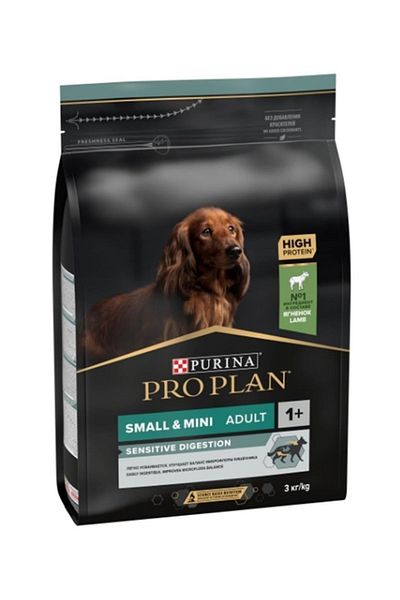 Pro Plan Sensitive Digestion Small & Mini Lamb Small Breed Dog Food 3 kg