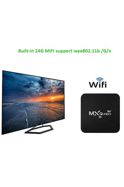 MXQ Pro 4K 5G Android TV Box | 128GB/8GB RAM | Dual Band WiFi | Android 10 | IPTV + Remote