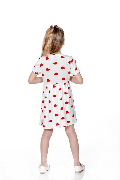 Kamex Girl's Heart Summer Dress