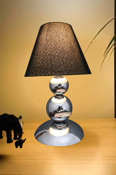 Fer Avize Nesrin Table Lamp Modern Design Wired Lampshade Night Light with Fabric Hat