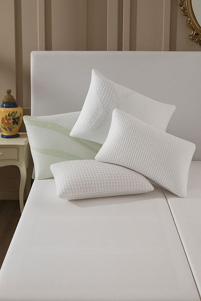 Nehos tekstil Bamboo Pillow Pad Zippered Pillow Case 50x70 Cm 2 Pieces
