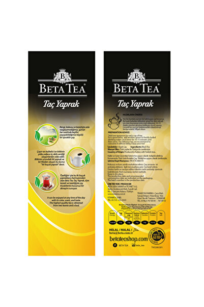 Beta Tea Beta Taç Yaprak Türk Çayı 500 gr