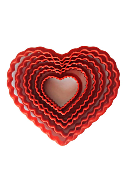 Butedo Volovan Set 6 Parça - Kalp Tırtıklı