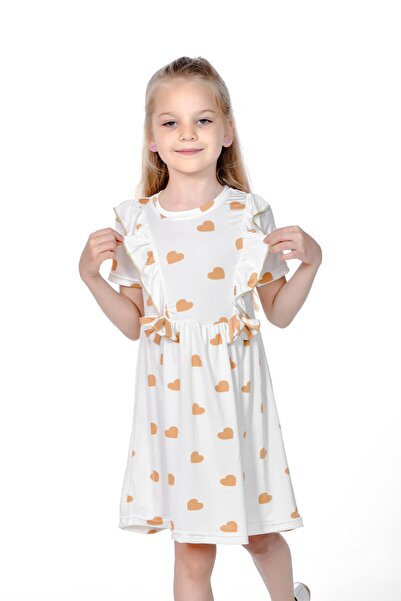 Kamex Kız Çocuk Kalpli Yazlık Elbise