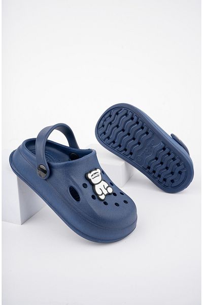 Slipcat Unisex dětské sandály-pantofle s figurální samolepkou