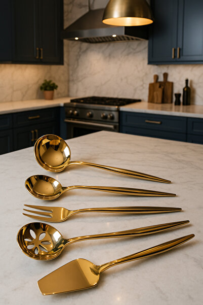 Davet 5 PARÇA AGAH MİNİ SERVİS SETİ-304 Paslanmaz Çelik Mini Servis Seti – Uz...