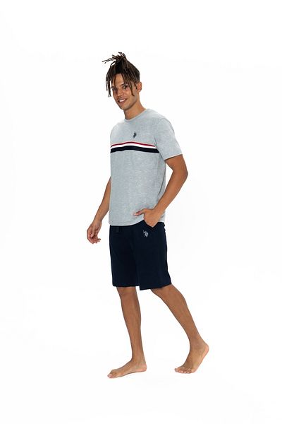 U.S. Polo Assn. U.S. Polo Assn. Men's Crew Neck Pajama Set with Shorts - Arass18J86W9J