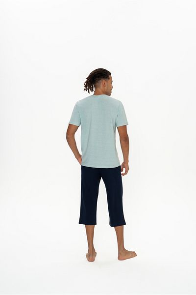 U.S. Polo Assn. U.S. Polo Assn. Men's Mint Button Collar Pajama Set - Arass18W88W7W