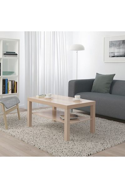 IKEA طاولة قهوة بدرجين, بيج,‎90x55 سم‏