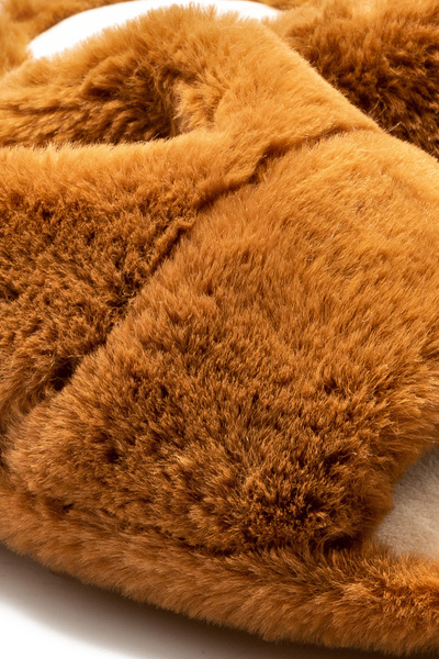 Twigy Moli Peluş Kadın Ev Terliği Kahverengi 36/41