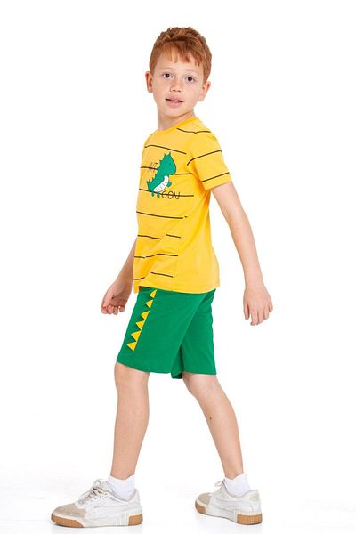 CiciTime Çocuk Modası Boy's Capri Casual Set with Summer Shorts