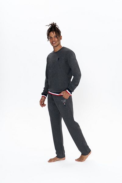 U.S. Polo Assn. U.S. Polo Assn. Men's Anthracite Boxed Dowry Pajama Set - Arass18W92W0W