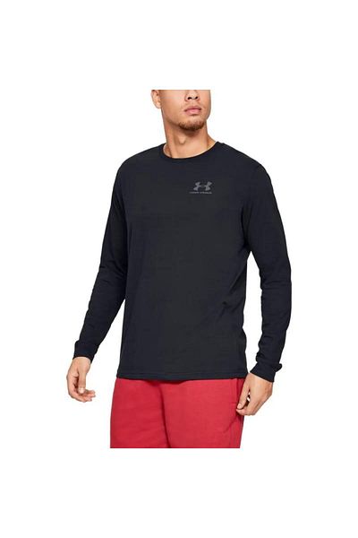 Under Armour , Bluza lejera, pentru fitness Sportstyle, Negru, M