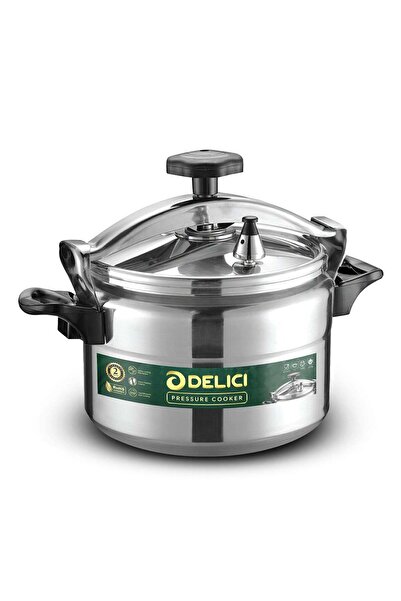 DELICI طنجرة ضغط من الألومنيوم سعة 11 لتر DPC11A، سريعة، فعالة، آمنة للطهي، متينة، قفل أمان، طنجرة عربية