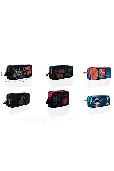 Adel Little Boy Pencil Bag Boy Double Eye (Mixed Color Sent)