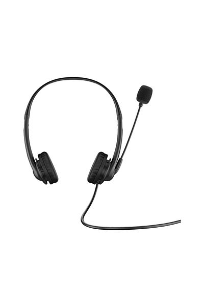 HP Stereo USB Headset G2 with Noise-Cancelling Microphone and In-Line Controls for Clear Audio
