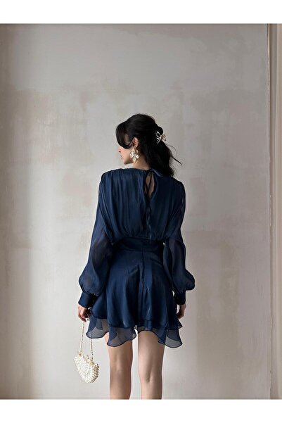 Mooi Butik Μίνι φόρεμα REOSA 5463 - Navy Blue