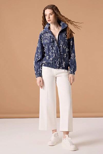 UPGRADE Kesik Denim Mont Lacivert