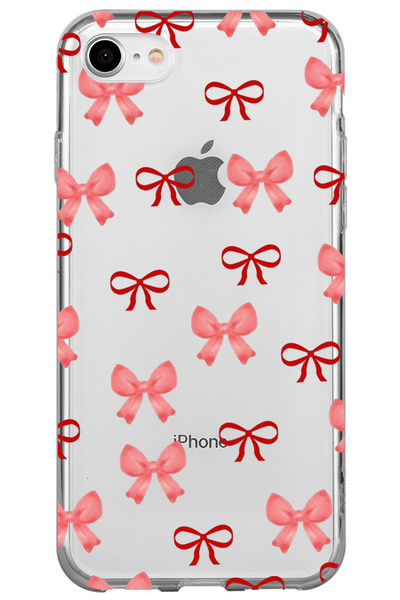 WANNA PROTECT iPhone 16e fiyonklar Desenli Desenli Şeffaf Silikon Telefon Kılıfı