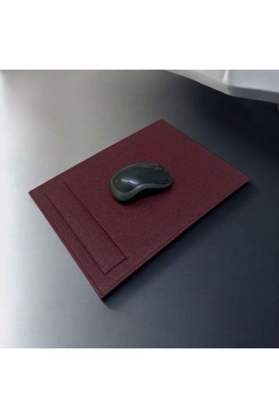 Eren Ofis Mouse Pad special cusut anti-alunecare cu suport pentru încheietura mâinii Covorașe pentru mouse 28,5 x 21 cm Piele termică Aspect elegant