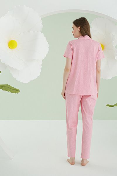 NBB Bunny Front Buttoned Pajama Set