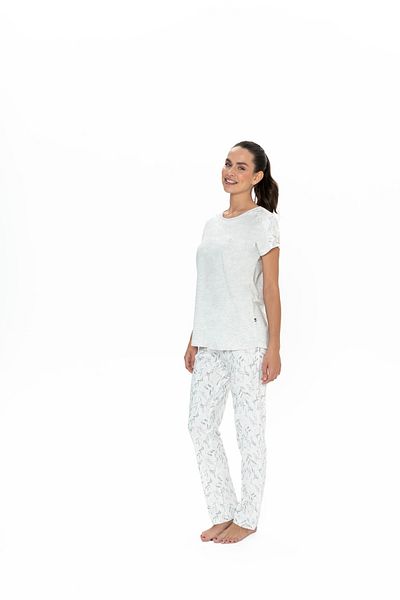 U.S. Polo Assn. U.S. Polo Assn. Women's Ecru Mlnj. Comfortable Pajama Set - Arass20W06W3W