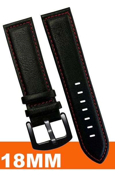 COBRA 18mm Fossil-Welder-Casio-Seiko-Omega-Armani Watch Compatible Leather Watch Band Strap Al11Sft18Mm