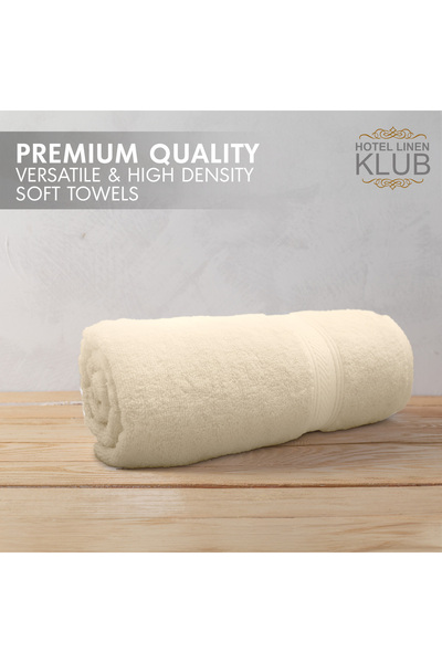 Hotel Linen Klub 600-GSM Cotton Terry Bath Towel Set - Soft & Highly Absorbent, Quick-Dry