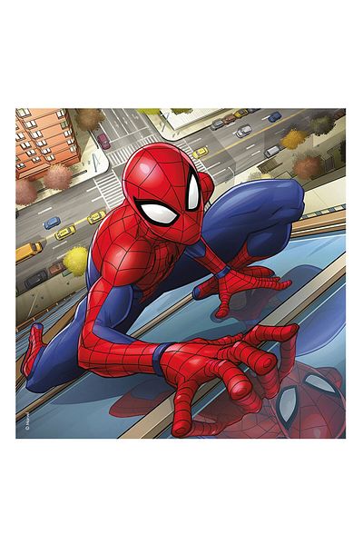 RAVENSBURGER 3X49 Piece Puzzle Spiderman Multicolor