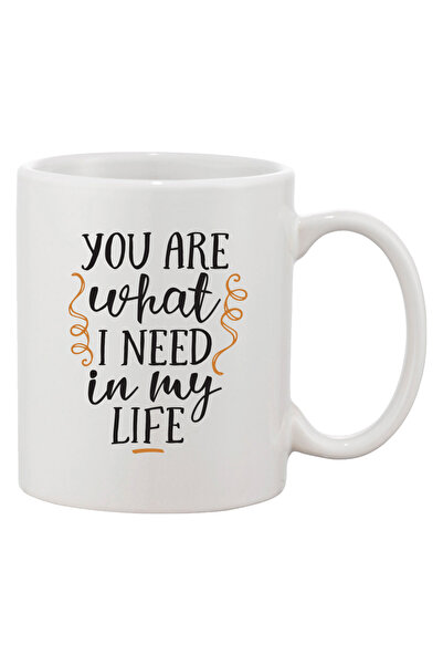 OEM Εξατομικευμένη λευκή κούπα 'Είσαι αυτό που χρειάζομαι στη ζωή μου', INOVA...