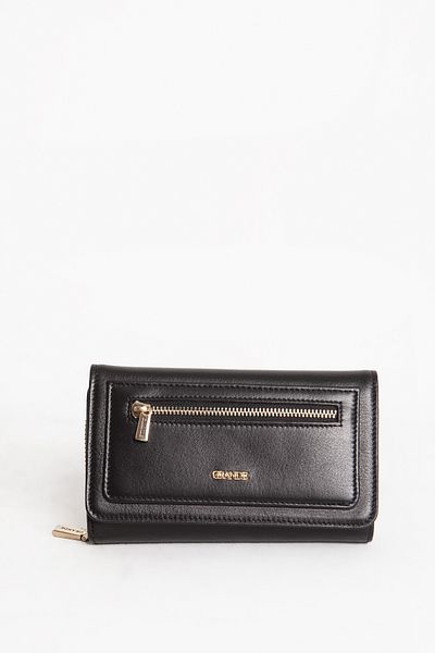 Grande Gd 2715 Genuine Leather Women's Wallet Black