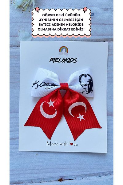 Melo Turkish Flag And Ataturk Signature Clip Buckle 23 April