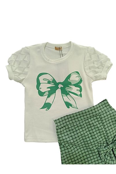 Kamex Children's Printed Bow Double Set