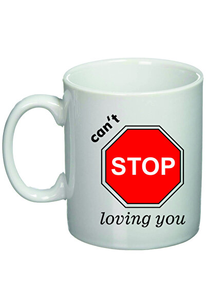 OEM Cană albă personalizată cu mesajul „can not stop loving you”, INOVATIX®. ...