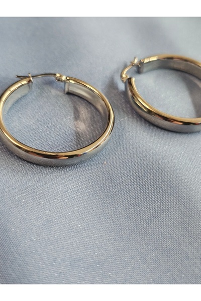 Elvinege Aksesuar Halka Çelik Küpe