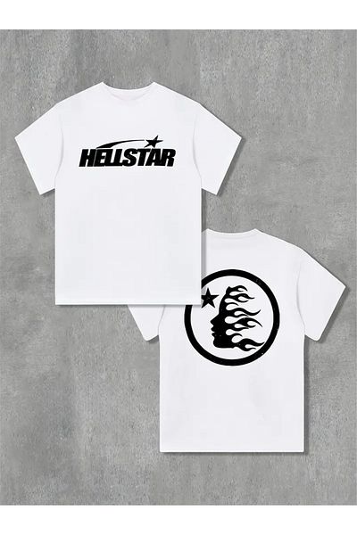 Touz Moda Μπλουζάκι με γραφικό εμπριμέ Unisex Oversize Hellstar