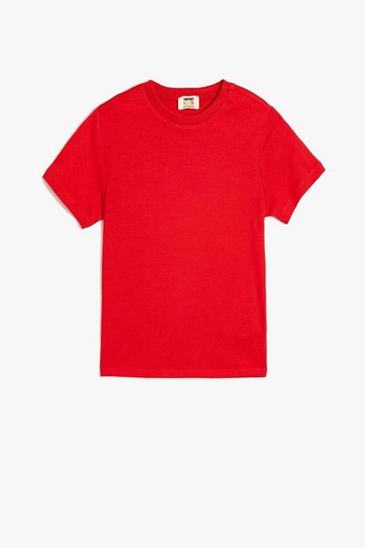 Koton Boy's Basic T-Shirt Short Sleeve Crew Neck Cotton