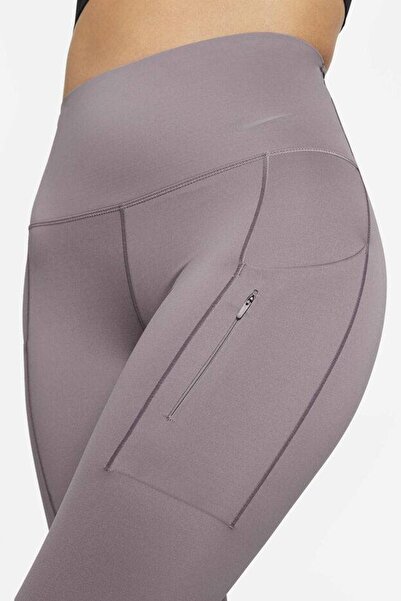 Nike Trainng Go Dri Fit İnfinaLock High Rise 7/8 Leggings 6 Cepli Toparlayıcı Yüksek Belli Reflektör