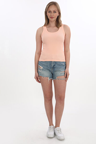 monox Women's Ribbed Lycra Cotton Strappy Tank Top