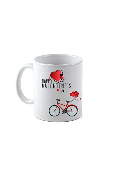 OEM Εξατομικευμένη λευκή κούπα Love Bike, INOVATIX®. 330 ml