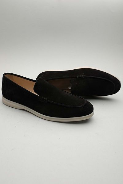 Gondol Loafer clasic pentru bărbați din piele naturală negru 45 ttx. 601156