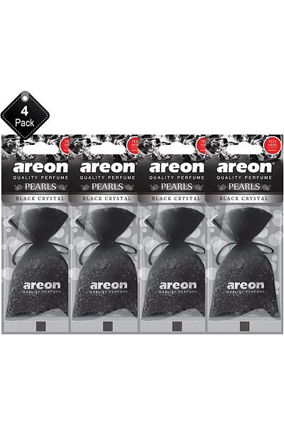 Areon Pack Of 4 Air Freshener Pearls Black Crystal