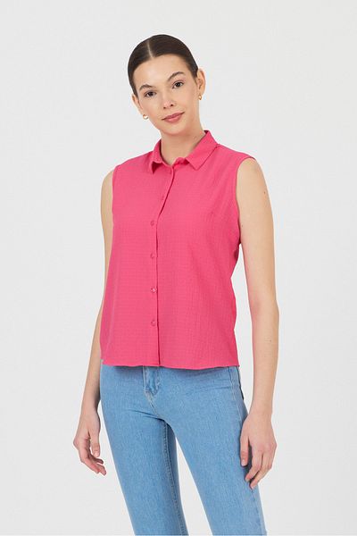 ÖNDER MODA Cămașă fără mâneci fucsia pentru femei