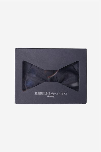ALTINYILDIZ CLASSICS Men's Black Bow Tie