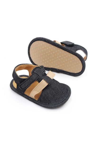 Superbaby Petrol grey sandals with closed toe