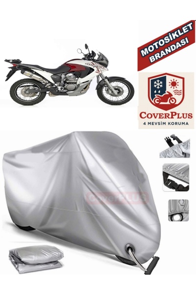 MotoEN Gray Lock Compatible Motor Tarpaulin Honda XL 700 Transalp Motorcycle ...